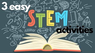 3 Easy STEM Activities for Preschool amp Kindergarten Encourage Science Tech Engineering amp Math [upl. by Rybma]