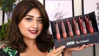 Nykaa So Creme Lipstick SWATCHES  corallista [upl. by Adnohryt]