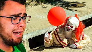 Reacting to PENNYWISE but IN REAL LIFE [upl. by Atirehc]