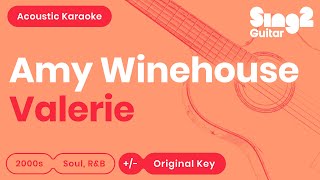 Amy Winehouse  Valerie Acoustic Karaoke [upl. by Amund]