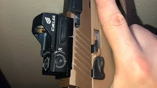 correct way to install Cyelee red dot sight SigSauer P320 M18 [upl. by Christianson938]