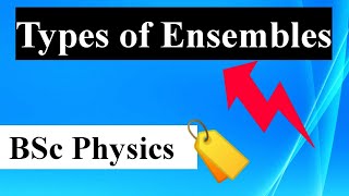 🔴Types of Ensembles Microcanonical Canonical Grand canonical ensemble Statistical Mechanics [upl. by Lledor5]