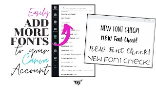 How to add Google Fonts or any font to Canva [upl. by Aihsenad]