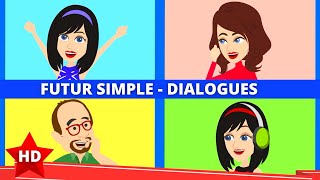 French Conversation in Futur Simple [upl. by Atineb]