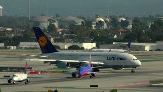 LAX Los Angeles Airport Live with ATC [upl. by Bannon]