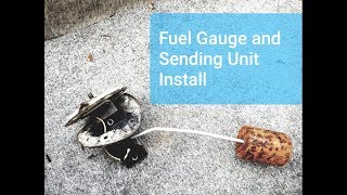 Fuel Gauge and Sending Unit  Install [upl. by Lakym862]