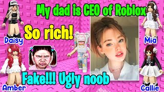 👑 TEXT TO SPEECH 🎄 Im The Roblox CEOs Daughter But Nobody Knows That 🌈 Roblox Story [upl. by Ahsikel]