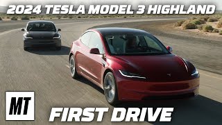 2024 Tesla Model 3 Highland First Drive  MotorTrend [upl. by Isyad]