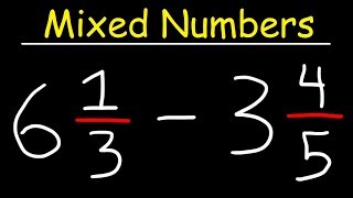 Subtracting Mixed Numbers [upl. by Nadabus]