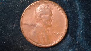 1948 D Wheat Penny Mintage 173 Million [upl. by Eikcaj]