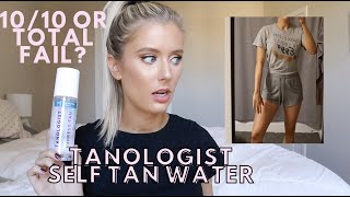 Tanologist Express Self Tan Water  Better than Loving Tan Review How to Use Before and Afters [upl. by Head]