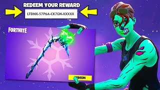 COLLECT YOUR FREE PICKAXE CODE in Fortnite Minty Pickaxe [upl. by Anilag]