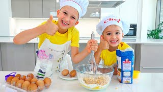 Vlad y Niki Cocinando y jugando con mamá  Colección de videos para niños [upl. by Loesceke480]