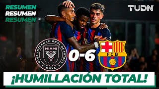 Resumen y goles  Inter Miami 06 Barcelona  Amistoso Internacional  TUDN [upl. by Llerut587]