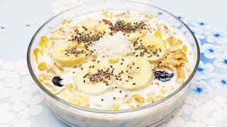 Vegan Banana Muesli Bowl  How to Eat Muesli for Breakfast  How to Make Muesli Bowls with Banana [upl. by Halivah]