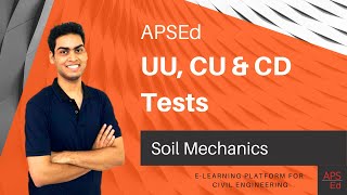 UU CU and CD Tests  Soil Mechanics [upl. by Mlehliw748]