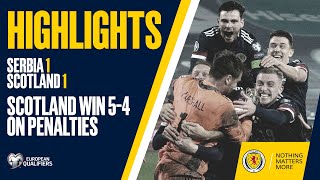 HIGHLIGHTS  Serbia 11 Scotland  Scotland Qualify For UEFA EURO 2020 [upl. by Buna313]