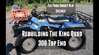 How To Suzuki King Quad 300 Engine Rebuild [upl. by Sally399]