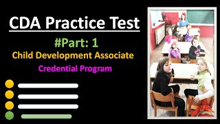 CDA Practice Test 2023 Part 1  Child Development Associate CDA Credential Program [upl. by Beauvais]