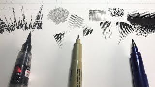 Pen and Ink Cross Hatching Exercises [upl. by Ycnaf]