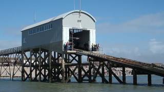 Last ever Slipway launch of the Selsey Lifeboat [upl. by Eilahtan508]