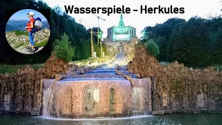 Kassel  Beleuchtete Wasserspiele am Herkules 2018  Niemcy [upl. by Gerstein]