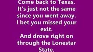 Bowling for Soup  Ohio Come back to Texas Lyrics [upl. by Norreg]