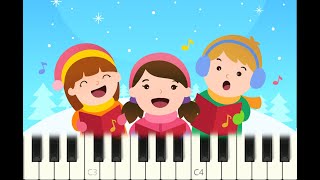 piano tutorial quotTHE CHRISTMAS SONG Chestnuts roasting on an open firequot with free sheet music pdf [upl. by Hsivat]