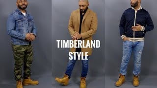 How To Style Mens Timberland BootsHow To Wear Timberland 6 Inch Premium Wheat Boots [upl. by Nadirehs]