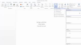 Adding an APA running head and page numbers in Word [upl. by Anahsat]