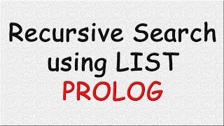 Recursive search in PROLOG [upl. by Denise]