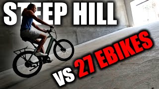 27 Ebikes VS ONE STEEP Hill [upl. by Prud753]