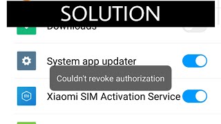 quotCouldnt Revoke Authorizationquot FIXED  MIUI Xiaomi [upl. by Ahsineb]