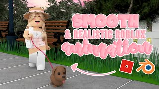 How to make a SMOOTH amp REALISTIC Roblox ANIMATION using Mixamo ‧₊˚✩ [upl. by Sale756]