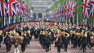 FAMOUS BRITISH MARCHES  BLACK DYKE BAND Massed Band [upl. by Meraree]