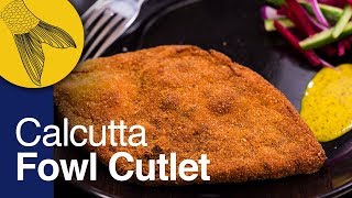 Chicken Cutlet or Fowl Cutlet Recipe—Calcutta Style  Durga Pujo Special  Kolkata Street Food [upl. by Bacon]