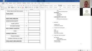 Accounting lesson  Balance Sheet and Notes [upl. by Lebna]