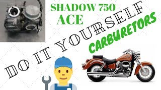 Honda VT750 Shadow ACE How to clean carburetors [upl. by Laurianne958]