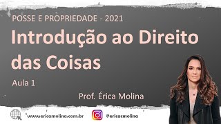 AULA 1  INTRODUÇÃO AO DIREITO DAS COISAS [upl. by Legra768]