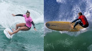 Surfing Longboard Vs Shortboard [upl. by Ainolloppa]