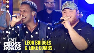 Leon Bridges amp Luke Combs Perform “Beyond”  CMT Crossroads [upl. by Felton]