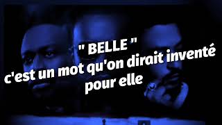 GIMS x DADJU x SLIMANE  BELLE ParolesLyrics [upl. by Neiluj]