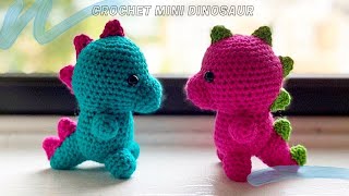 PART 1 HOW TO CROCHET EASY MINI DINOSAUR [upl. by Placida]