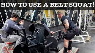 HOW TO USE A BELT SQUAT Our new Titan fitness belt squat [upl. by Erline792]