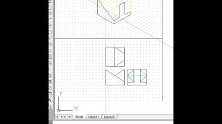 Isometric drawing  example 1 [upl. by Yeoz]