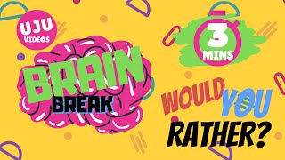 Brain Break  Would You Rather Energizer Game 1 [upl. by Kopp678]