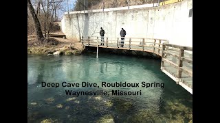 Deep Cave Dive at Roubidoux Spring MO [upl. by Aisatnaf]