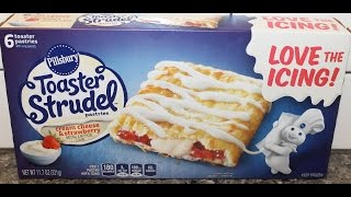 Cream Cheese amp Strawberry Toaster Strudel Review [upl. by Orfield]