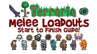 Best Terraria Melee Loadout Guide Class Weapons Armor amp Accessories 124 amp 13 [upl. by Heimlich]