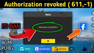 Authorization revoked 6111 Pubg BGMI authorization revoked 611 problem Fix New update ll [upl. by Nniroc24]